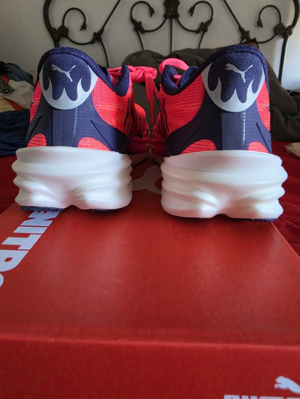 Puma FIRE! NIB! x HIROX Deviate Nitro 4 in Pure Pink Puma White. Sz 6. R2S!! - Picture 11 of 15